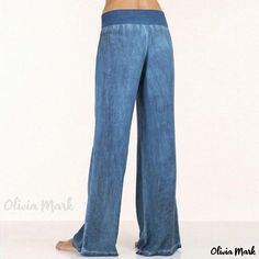 Olivia Mark - Casual Wide Leg Jeans - Lightweight Denim Trousers Casual Wide Leg Jeans, Chiffon Long Sleeve, Denim Trousers, Casual Denim, Olivia Mark, Wide Leg Jeans, Leg Jeans, Wide Leg Pants, Wide Leg