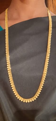 22 Karat Gold Long Necklace   - 235-GN118 - in 27.150 Grams for USD $2179.99. 
Made in India by Totaram Jewelers Online this product is in Gold - 22 Karat BIS Hallmark 916 KDM Gold  & is an excellent gift for Adult - Women. Ships fully insured with secured guaranteed delivery for free with your order over $250 from New Jersey USA & comes with 30 days exchange policy. Long Simple Necklace Gold, Simple Long Chain Designs Gold, Long Chain Necklace Gold Indian, Long Chain Designs Gold, Long Mangalsutra Designs Gold, Indian Necklace Gold, Cooking Sweets, Engagement Decoration, Long Necklace Gold