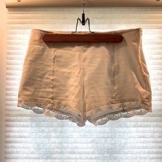 Super Cute White Shorts, Side Zip/ Hook With Lace Trim. Stretchy Fabric. Women’s Size 13. Nwot Waist: 16” Across Top To Bottom Backside: 11.5” (Including Trim) Shorts Cute, Top To Bottom, Stretchy Fabric, Size 13, Side Zip, White Shorts, Lace Trim, Color White, Super Cute