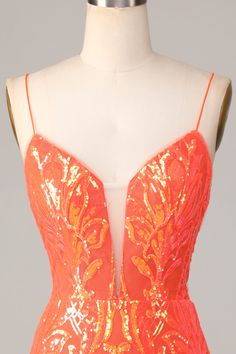 Orange Spaghetti Straps Tight Homecoming Dress with Backless Glamorous Spaghetti Strap Maxi Dress For Prom, Glamorous Sheer Bodice Backless Evening Dress, Glamorous Spaghetti Strap Maxi Dress For Wedding, Spaghetti Strap Maxi Dress For Wedding And Party Season, Glamorous Maxi Dress With Spaghetti Straps For Prom, Glamorous Backless Evening Dress With Sheer Bodice, Spaghetti Strap Evening Dress With Sweep Train For Party, Spaghetti Strap Maxi Dress For Gala Party Season, Glamorous Spaghetti Straps Prom Evening Dress