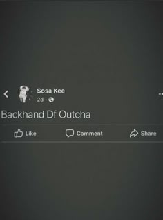 the backhand dj outcha screen is shown in this screenshot from spotify