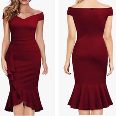 Off-Shoulder Ruffle Cocktail Semi-Formal Evening Dress Fits Curvy, Has Some Stretch S=4-6, M=8-10, L=12-14, Xl=16 Ships 3-7 Days New To Poshmark? Sign Up With Code Styleyourself To Get $10 Off Your First Purchase. Shop My Closet For: Bohemian, Boho, Spring, Summer, Fall, Winter, Vacation, Cruise, Holiday, Photo-Shoot, Birthday, Occasion, Wedding, Fun, Casual, Party, Gift, Shopping, Girly, Trendy, Modest, Date Night, Chic, Classy, Classic, Elegant, Statement, Dressy, Fancy, Preppy, Feminine, Soft Elegant Red Off Shoulder Dress For Summer, Elegant Red Off Shoulder Dress For Spring, Elegant Red Off-shoulder Dress For Spring, Red Sleeveless Off Shoulder Dress, Red Sleeveless Off-shoulder Dress, Chic Red Off-shoulder Dress, Red Off Shoulder Dress For Summer Formal, Elegant Red Fitted Off Shoulder Dress, Elegant Red Fitted Off-shoulder Dress