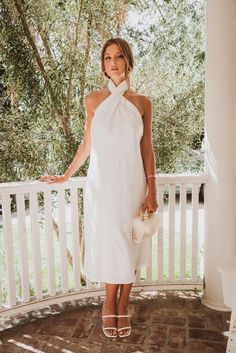 Mumu Wedding, Halter Midi Dress, Halter Maxi, Midi Length, Bridal Party, Open Back, One Shoulder Dress, High Neck, One Shoulder