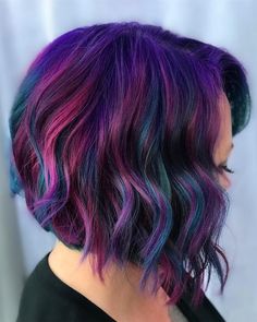 Waves of Light Galaxy Hair Color Short, Galaxy Hair Color, Best Ombre Hair, Galaxy Hair, Guy Tang