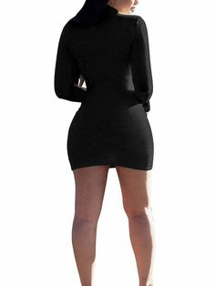 DescriptionMaterial: Polyester & Spandex. soft. and comfortable fabric.Feature: Long Sleeve. Solid Color. Mini Dresses. Club Style. Stretches. and fits great. Style: This sexy slim bodycon mini dress. showing off your sexy body shape freely. make you more charming and stand out at a club or theme party.Occasion: The casual mini dress is suitable for Club. Nightclub. Party. Night Out. Clubwear. Cocktail. Casual. Evening. Special Occasion. Daily Wear. and Other Activities to Fully Show Your Perfec Going Out Slim Fit Mini Bodycon Dress, Slim Fit Mini Bodycon Dress For Going Out, Slim Fit Bodycon Dress For Going Out, Casual Stretch Bodycon Dress For Club, Fitted Mini Skirt Bodycon Dress For Night Out, Fitted Bodycon Mini Dress For Date Night, Fitted Mini Bodycon Dress For Night Out, Fitted Fall Mini Dress, Bodycon Mini Dress For Club Wear