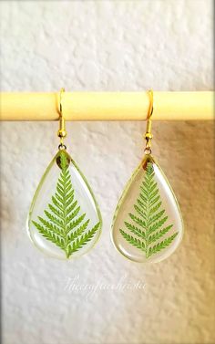 Fern Earringsplant Earrings Geometrical Earringsminimalist | Etsy Nature-inspired Jewelry Ear Wire For Gift, Botanical Green Jewelry With Ear Wire, Nature-inspired Teardrop Earrings For Gifts, Green Botanical Drop Earrings Jewelry, Leaf-shaped Jewelry Gift, Leaf-shaped Jewelry With Matching Earrings, Leaf-shaped Jewelry With Matching Earrings For Gift, Botanical Dangle Matching Earrings Jewelry, Leaf-shaped Matching Earrings For Gift