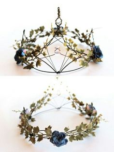 Beautiful, intricate crowns. Diy Crown, Witch Fashion, Fairy Costume, Moon Goddess, Fantasy Jewelry, Tiaras And Crowns, Fantasy Fashion, Flower Wreath, Flower Crown