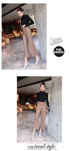 FREE SHIPPING Women Belted High Waist Faux Leather Pants JKP3031 Brown Stretch Leather Pants For Work, Stretch Brown Leather Pants For Work, Stretch Full-length Dress Pants For Fall, Full Length Stretch Dress Pants For Fall, Stretch Full Length Dress Pants For Fall, Casual Stretch Wide Leg Leather Pants, Fall Straight Leg Leggings In Solid Color, Winter Wide Leg Faux Leather Pants, Fall Straight Leg Leggings