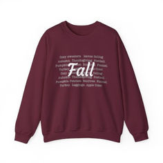 aesthethic fall sweatshirt with cute fonts Fall Sweater With Letter Print And Long Sleeves, Long Sleeve Sweater With Letter Print For Fall, Cozy Fit Fall Sweatshirt, Cozy Fit Crew Neck Sweatshirt For Fall, Cozy Letter Print Tops For Fall, Fall Crew Neck Sweater With Graphic Print, Fall Graphic Print Crew Neck Sweater, Fall Sweater With Letter Print And Relaxed Fit, Relaxed Fit Sweater With Letter Print For Fall