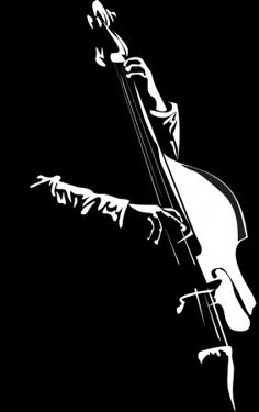 an artistic black and white drawing of a cello player's hand holding the strings