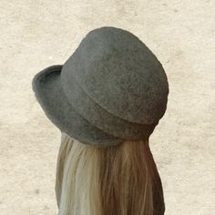 "This felted wool cloche hat is very warm. It's perfect to wear in fall/winter seasons. The hat is lightweight and easy to wear. It's well match with any outfits. One size fits most an average women's head (21.5\" - 22.5\") Composition: 100% Wool Hand wash in cold water and lay flat to dry. Do not use a dryer! NOTE Actual color may slightly different depending on your monitor. Please contact us if you have any questions for the color." Winter Wool Wide Brim Top Hat, Wool Wide Brim Top Hat For Winter, Winter Wide Brim Wool Top Hat, Gray Felt Hat For Winter, Gray Fitted Felt Hat For Winter, Fitted Fall Felt Cap, Fitted Felt Cap For Fall, Winter Felt Brimmed Cloche Hat, Winter Felt Cloche Hat With Brim