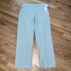 Vintage Norton Mcnaughton Trouser Pants Size 12 New With Tags! Color: Sea Frost I Have The Matching Jacket Listed As Well! Kc Tailored High-waisted Dress Pants For Spring, Spring Business Casual Full-length Dress Pants, Spring Tailored Work Pants With Pockets, Tailored Work Pants With Pockets For Spring, Tailored Ankle-length Wide Leg Pants For Spring, Spring Wide Leg Work Pants With Pull-on Style, Tailored Wide Leg Ankle-length Pants For Spring, Wide Leg Pull-on Pants For Spring Workwear, Spring Wide Leg Pants With Pull-on Style For Work