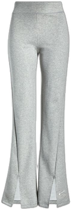 Sporty Wide Leg Yoga Pants For Lounging, Sporty Flare Pants For Loungewear, Sporty Flare Lounge Pants, Sporty Yoga Pants For Lounging, Casual Flare Yoga Pants For Loungewear, Athleisure Flare Pants For Loungewear, Nike Cotton Activewear Long Pants, Comfortable Nike Lounging Bottoms, Sporty Full Length Yoga Pants