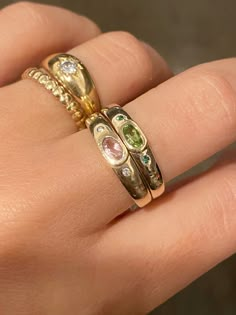 Duo Dot Bezel Ring by 23carat Dot Ring, Dr Shoes, Morganite Diamond, Bezel Ring, Dope Jewelry, Classy Jewelry, Stacked Jewelry, Funky Jewelry, Jewelry Lookbook