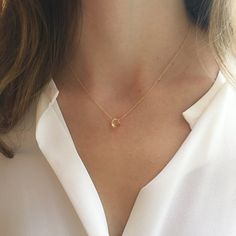 Dainty Genuine Citrine Necklace Gift for Her November | Etsy Minimalist Initial Necklace For Wedding, Delicate Initial Pendant Necklace, Tiny Minimalist Birthstone Necklace For Gift, Minimalist Round Birthstone Necklace Gift For Her, Minimalist Tiny Birthstone Necklace As Gift, Minimalist Rose Gold Round Pendant Birthstone Necklace, Minimalist Round Pendant Birthstone Necklace, Minimalist Rose Gold Birthstone Necklace, Minimalist Birthstone Necklace For Wedding