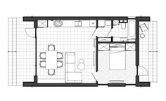 the floor plan for a small apartment