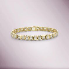 Beautiful Diamond Link Bracelet. A staple in your jewelry collection. Handmade in New York. This tennis Bracelet showcases a delicate box chain embellished with dozens of shimmering white diamonds. Quality to us is important and that is why we hand select our diamonds for premium quality. Total Diamond Weight: Depend o Halo Bracelet, 14k Rose Gold Bracelet, Baguette Diamonds, Halo Setting, White Gold Bracelet, Delicate Chain, Baguette Diamond, Tennis Bracelet, Jewelry Lover