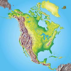 an image of a map of the united states and canada on a blue sky background