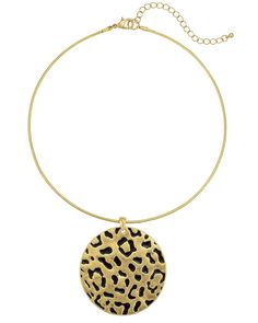 PRICES MAY VARY. STYLISH AND TRENDY:The Leopard-Printed Disc Pendant Necklace adds wild elegance to any outfit. Its unique pattern ensures you stand out at work or on a night out. Perfect for those who love making bold fashion statements with their jewelry. QUALITY MATERIALS: The pendant and chain are meticulously designed to resist tarnishing and maintain their radiant luster over time, ensuring long-lasting beauty and durability. Made from premium materials, this necklace is ideal for daily wear. LIGHTWEIGHT AND COMFORT: Enjoy all-day ease with the Leopard-Printed Disc Pendant Necklace.Its lightweight design ensures you can wear it from morning to night without discomfort. Whether at work, social events, or casual outings, it provides a hassle-free accessory option. SECURE AND ADJUSTABLE Daisy Fuentes, Fashion Statements, Disc Pendant, Social Events, Gold Jewelry Fashion, Bold Fashion, Unique Patterns, Womens Jewelry Necklace, Shoes Jewelry