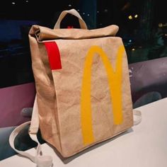 Fun Backpack With Mcdonalds Logo, Heavy Duty Canvas With Snap Closure ***Make A Reasonable Offer, While Supplies Last*** Matching Backpacks, Weird School Supplies, Cool Backpack, Weird Backpacks, Funny Backpacks, Anything But A Backpack Day, Mcdonalds Bag, Book Bags For Kids, Mc Donald