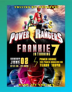 a poster for the power rangers movie featuring two men on a motorcycle and one man wearing a helmet