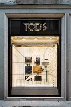 a storefront with the words todd's written on it in gold and black