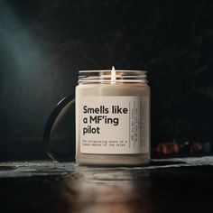 Soar to new heights with this bold and exhilarating candle, perfect for the aviators and aviation enthusiasts in your life! This candle captures the essence of adventure, confidence, and the thrill of flight. Whether you're celebrating a newly minted pilot or honoring a seasoned aviator, this candle is a fun and edgy tribute to the skies. Light it up and let the invigorating scent remind you of high-flying adventures and the freedom of the open skies. Ideal for pilots, frequent flyers, and those Aviation Gift Ideas, Pilot Humor, Gifts For Pilots, Funny Pilot, Pilot Gifts, Funny Candles, Natural Soy Wax, Glass Jar, Fragrance Candle