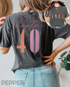 This Gender-Neutral Adult Graphic Tees item by SylviaChoong has 397 favorites from Etsy shoppers. Ships from Schenectady, NY. Listed on Jul 14, 2024 40th Birthday Outfits For Women, Vintage 40th Birthday, The 1975 Shirt, 1984 Shirt, 40th Birthday Shirts, 30th Bday, Bday Gift, 40th Birthday Parties, Birthday Woman