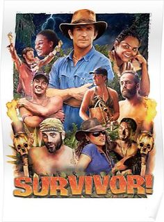 the poster for survivor, which is featured as an image of men and women with their arms crossed