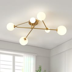 an image of a modern ceiling light in the living room