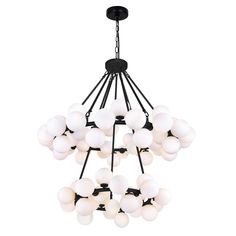 CWI Lighting - 1020P39-70-101 - LED Chandelier - Arya - Black Modern Chandelier Black, Hallway Light Fixtures, Globe Chandelier, Contemporary Chandelier, Hallway Lighting, Chandelier Style, Chandelier For Sale, Black Chandelier, Black Metal Frame