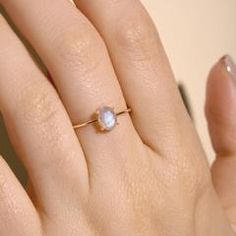 Dainty Rings With Natural Stones As Gifts, Dainty Rings With Natural Stones For Gift, 14k Gold Rings With Natural Stones For Gift, Delicate Handmade Oval Jewelry, Fine Jewelry Moonstone Ring With Natural Stones For Gift, Minimalist Oval Opal Ring For Gift, Minimalist Oval Opal Ring Gift, Dainty Natural Stone Rings For Anniversary, Dainty Natural Stone Promise Rings