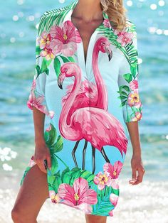 Flamingo Clothes, Flamingos Quote, Flamingo Outfit, Flamingo Pool Parties, Flamingo Fashion, Flamingo Pictures, Pool Party Outfits, Flamingo Dress, Billy T