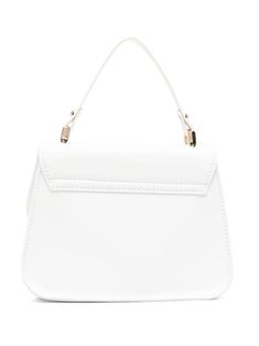 Monnalisa bow-detail Shoulder Bag - Farfetch White Evening Bags With Adjustable Strap, White Double Handle Shoulder Bag For Evening, Chic White Top Handle Flap Bag, Elegant White Flap Bag With Detachable Strap, White Formal Flap Bag With Top Handle, White Top Handle Flap Bag For Evening, Elegant White Flap Bag With Top Handle, White Formal Satchel With Adjustable Handle, White Satchel Shoulder Bag For Party