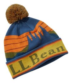 The same quality as our popular Katahdin Pom Hat for grownups, in fun colors and sizes just for kids. Soft blend of 95% acrylic, 4% nylon and 1% elastane. Handwash, dry flat. Fun multicolor poms for spirited kiddos. Bold, timeless style works perfectly for active and casual adventures. Imported. | Kids' L.L.Bean Pom Hat, Synthetic/Nylon Multicolor Adjustable Hat For Outdoor Activities, Warm Fun Outdoor Hats, Fun Warm Outdoor Hats, Warm, Fun Outdoor Hats, Blue Hats For Outdoor Fall Activities, Blue Outdoor Hat, Warm Fitted Outdoor Hat, Fitted Blue Outdoor Hat, Fun Multicolor Hats For Outdoor Activities