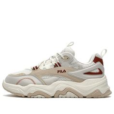 (WMNS) FILA Collina Sneakers 'White Grey Beige' F12W332121FWM White Breathable Chunky Lace-up Sneakers, White Sneakers With Laces For Light Sports, White Low-top Chunky Sneakers With Perforations, Beige Low-top Sneakers With Perforations, White Perforated Chunky Sneakers For Streetwear, White Chunky Sneakers With Perforations For Streetwear, White Low-top Sneakers With Laces, White Breathable Lace-up Chunky Sneakers, White Skate Shoes With Laces For Light Sports