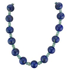 Luxury Lapis Lazuli Beaded Necklaces With Round Beads, Emerald Beads Necklace, Carved Emerald, Artisan Bracelets, Lapis Lazuli Necklace, Emerald Bead, Emerald Pendant, Colombian Emeralds, Emerald Necklace