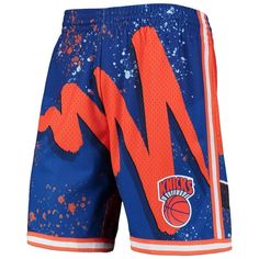 Throw it back to 1991 New York Knicks basketball with these Hardwood Classics Hyper Hoops Swingman shorts from Mitchell & Ness. The heat-sealed tackle twill applique and sublimated graphics ensure your New York Knicks loyalty doesn't go unnoticed. These shorts are also built for comfort and service thanks to their elastic waistband and side slip pockets, respectively. Material: 100% Polyester Imported Inseam on size M measures approx. 8.25'' Brand: Mitchell & Ness Sublimated design Machine wash, Throwback Short Bottoms For Sports Events, Casual Basketball Shorts, Collegiate Style Basketball Shorts, Throwback Sports Shorts, Throwback Style Sports Shorts, Summer Basketball Shorts, Summer Athletic Shorts For Basketball, Casual Basketball Bottoms For Summer, Casual Summer Basketball Bottoms