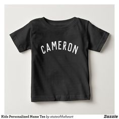 Kids Personalized Name Tee Cousin Crew, Neutral Baby Clothes, Monogrammed Gifts, Top Baby Products, Design Tools, Gender Neutral Baby Clothes, Monogram Styles, Custom Tshirt Design, Baby T Shirt