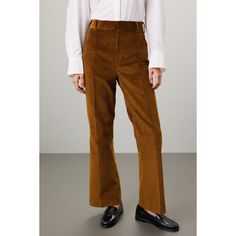 Brown corduroy (100% Cotton). Pants. Front zipper fly with button closure. 29" inseam. 10" rise. 18" leg opening. Imported. Brown Corduroy Pants For Work, Straight Leg Corduroy Pants For Work, Full-length Corduroy Pants For Fall, Corduroy Pants For Fall, Fall Full-length Corduroy Pants, Full-length Corduroy Bottoms For Fall, Full Length Corduroy Bottoms For Fall, Corduroy Pants For Fall Workwear, Fall Corduroy Workwear Pants