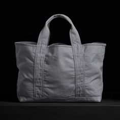 Small Canvas Tote in Silver | James Perse Los Angeles Small Canvas, Carry All Bag, Daily Essentials, Canvas Tote, Inside Pocket, Shoulder Straps, Bags Designer, Shoulder Strap, Angeles