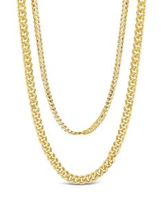 Layer up! This layered curb chain necklace is simple yet chic -- perfect for wearing with any outfit, and in any place. Available in gold and silver tones and adjustable in order to ensure a perfect fit. Materials: 14K gold ﻿or﻿﻿ rhodium plated brass Features: Measures 16-18" with 2" extender, Lead & Nickel free, lobster clasp Gold Double Strand Curb Chain Necklace, Layering Curb Chain Link Necklace, Curb Chain Link Necklace For Layering, Gold Cuban Link Double Chain Necklace, Double Strand Curb Chain Necklace, Curb Chain Necklace, Curb Chain, Gold And Silver, Rhodium Plated