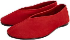 Slip-on Flats With Red Sole, Classic Ballet Flats For Galas, Evening Ballet Flats With Rubber Sole, Casual Evening Slip-on Ballet Flats, Slip-on Ballet Flats For Evening, Casual Almond Toe Flats For Evening, Slip-on Ballet Flats For Galas, Evening Slip-on Ballet Flats With Rubber Sole, Ballet Flats With Leather Sole