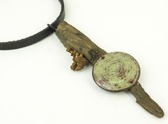 #organic #wood #enamel #necklace #bohemian #WholeFoods #FreePeople  #jewelry #musthave Part of my Josephine™ art line.  One one my favorites to date! Organic Wood, Pendant Choker, Leather Chokers, Natural Forms, Art Jewelry, My Favorites