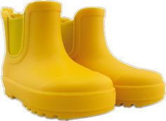 Yellow Waterproof Rain Boots, Yellow Weatherproof Rain Boots For Outdoor, Playful Waterproof Round Toe Rain Boots, Toddler Timberlands, Toddler Rain Boots, Timberland Classic, Chelsea Rain Boots, Suede Slippers, Round Toe Heels