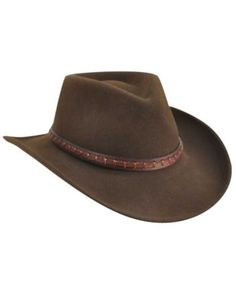 Wind River by Bailey Men's Firehole Brown Western Hat, Brown Brown Western Wool Hat, Brown Wool Hat For Western-themed Events, Brown Wool Western Hat, Brown Wool Hat For Ranch, Brown Flat Bill Felt Hat For Outdoor, Winter Top Hat For Western-themed Events, Country Style Felt Hat With Flat Bill For Outdoor, Western Wool Top Hat, Brown Flat Bill Hunting Hat