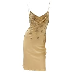 Christian Dior by John Galliano 2005 Silk Nude Embellished Dress Fr. 42 For Sale at 1stDibs Galliano Wedding Dress, Dior Vintage Dress, Vintage Dior Dress, Royalty Clothing, Galliano Dress, Galliano Dior, Dior By John Galliano, Wedding Event Dresses, Vintage Dress Design