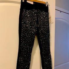 Fancy Party Black Jeans/Pants. Seven Jeans Nwt Size 24. Front Covered In Rhinestones. Stretchy- 98% Cotton / 2% Spandex Embellished Black Pants For Party, Black Embellished Pants For Party, Black Embellished Party Pants, Embellished Black Party Pants, Fitted Black Embellished Pants, Fitted Embellished Black Pants, Black Embellished Bottoms For Party Season, Sparkling Fitted Pants For Night Out, Fitted Sparkling Pants For Night Out