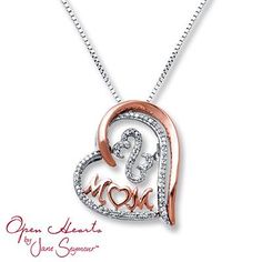 Honor the most important woman in your life with this lovely Limited Edition necklace in sterling silver and rose gold from the Open Hearts Rhythm collection. Heart Rhythms, Heart Necklaces, Engagement Style, Mom Gifts