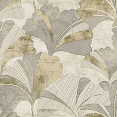 sample ginko grey gold wallpaper from stratum collection by galerie wallcoverings 1 Grey And Gold Wallpaper, Silver Grey Wallpaper, Italian Wallpaper, Metallic Texture, Cream Wallpaper, W Wallpaper, Versace Home, Beige Wallpaper, Contemporary Wallpaper